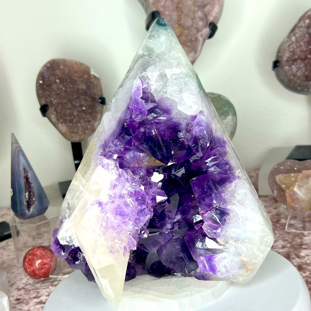 Amethyst Druzy Diamond Statement Piece - Adi50 - image 1